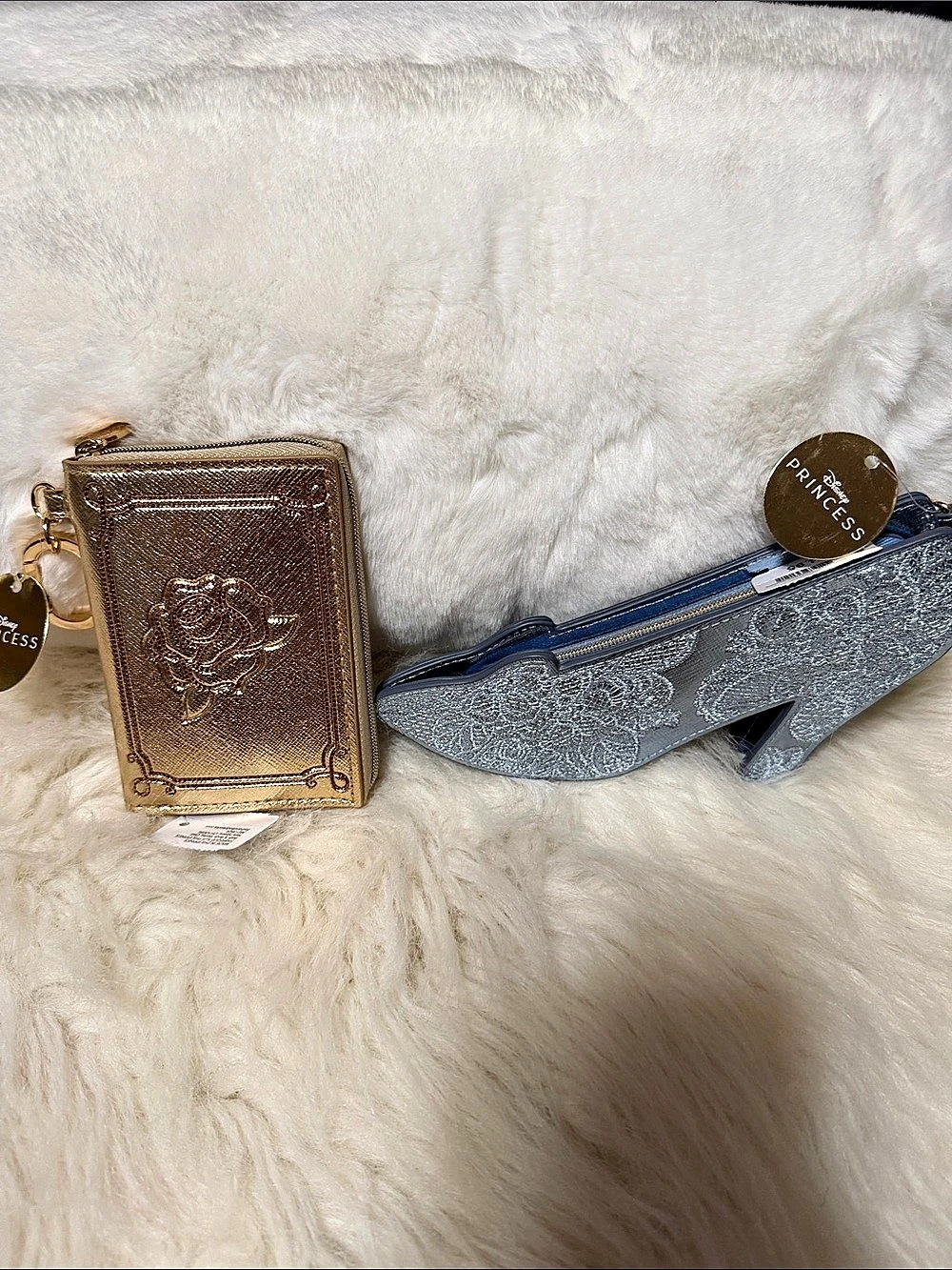 B&BW Disney Princess Belle & Cinderella Coin Purse/Bag Charm NWT
